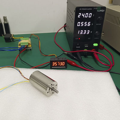 มอเตอร์ BLDC 30 มิลลิเมตรไร้แกน 448.9W 162.6N.m 26349RPM 24V 48V