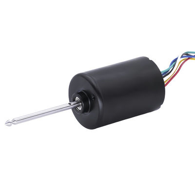 มอเตอร์ BLDC ขนาด 36 มม. เงียบเป็นพิเศษ 12V 24V 5200 RPM ทนทาน กะทัดรัด สำหรับระบบหุ่นยนต์และ EV